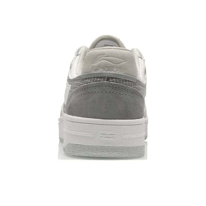 LiNing Tianji Lightweight And Wear resistant Low Top Skateboard Shoes Men's Ecru Gray-4