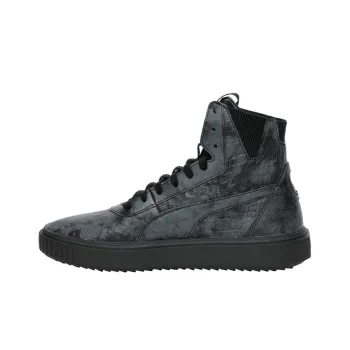 PUMA Breaker Mid Coverage Wear-Resistant High-Top Skateboard Shoes Women's Black