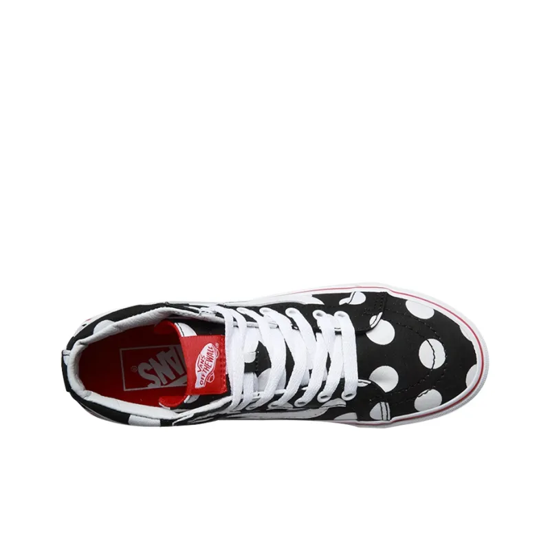 Vans SK8 Hi Slim Polka Dots 'Black White' Women's-3