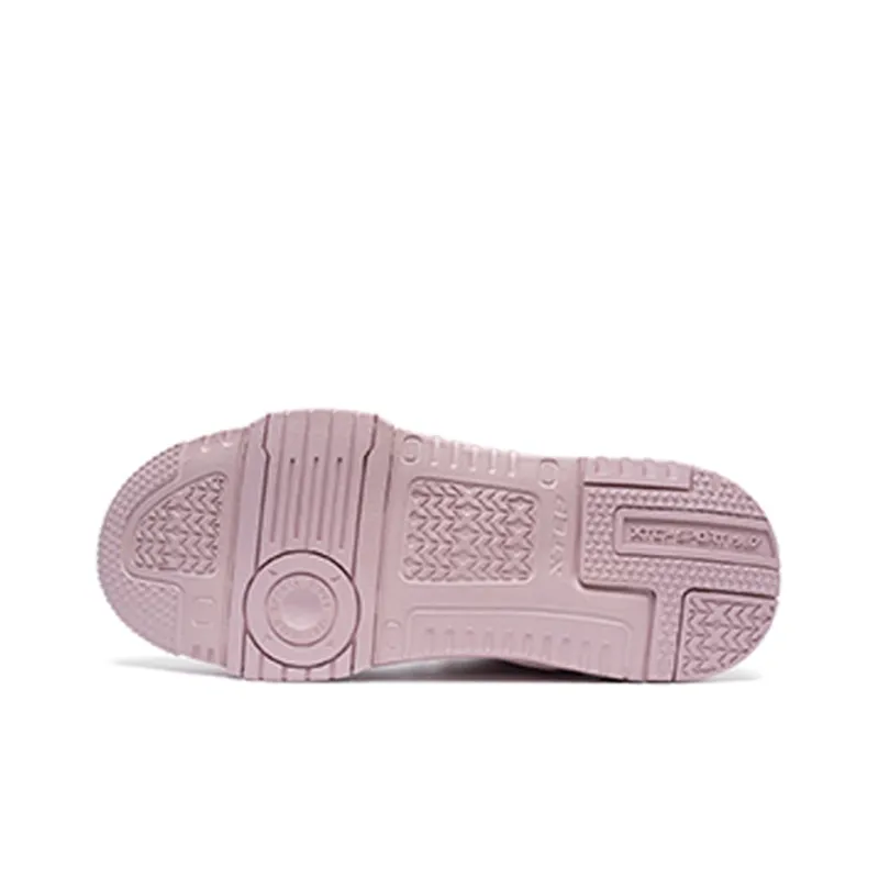 XTEP A New Generation Lightweight And Breathable Low Top Skateboard Shoes Women's Pink-4