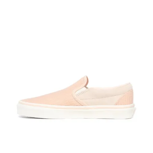 Vans Slip-on Skateboard Shoes Women's Low-Top Beige