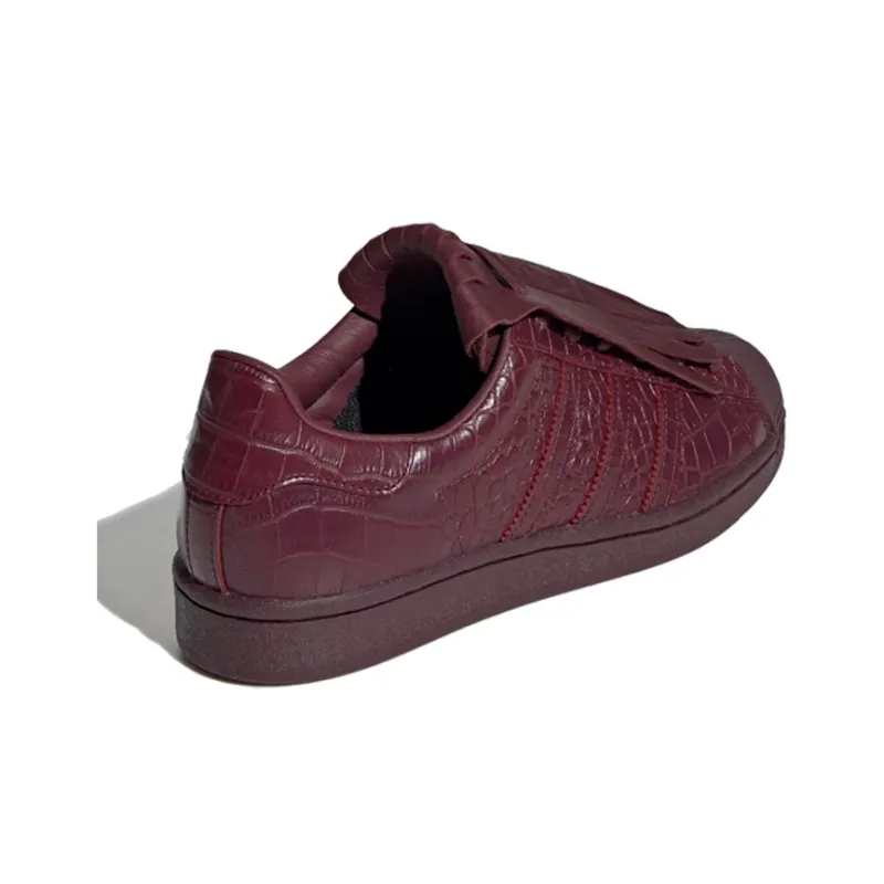 Adidas Superstar Fringe Maroon Women's-3