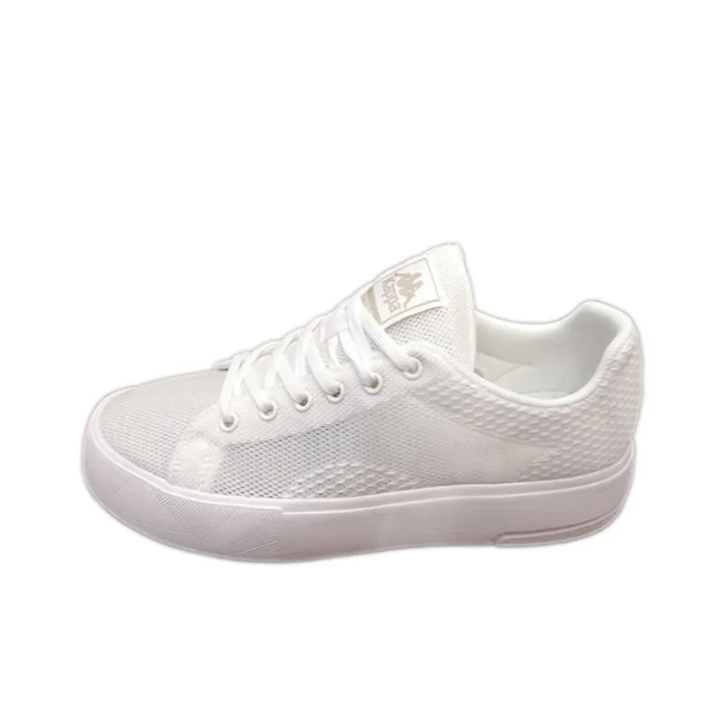 Kappa Anti-Slip Wear-Resistant Low-Top Skateboard Shoes Unisex White-0