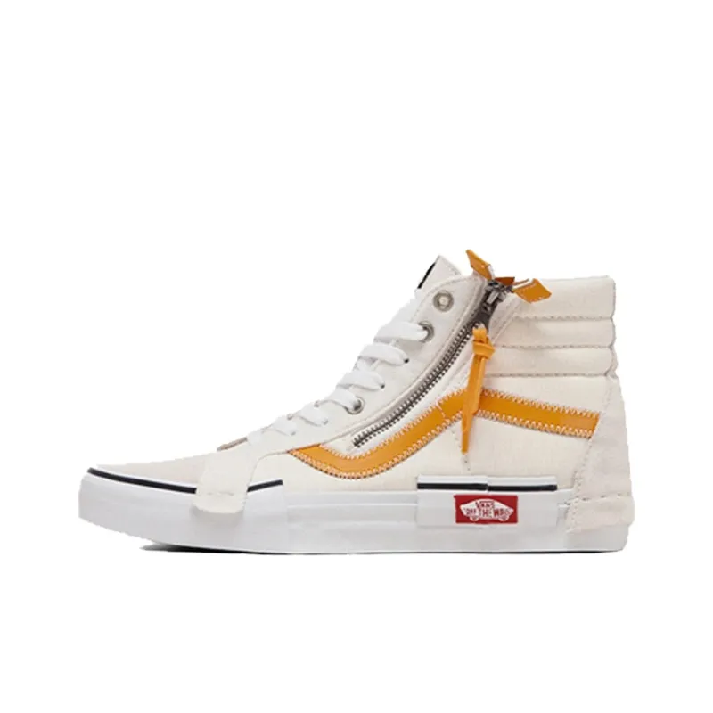Vans SK8 HI Shoes White/Yellow-0