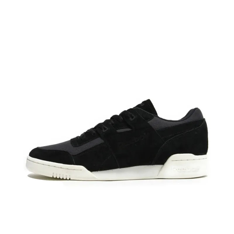 Reebok Workout Anti-Slip Wear-Resistant Low-Top Skateboard Shoes Men's Black-0