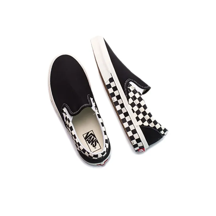 Vans Classic Slip On 'Sidewall Check Black'-3