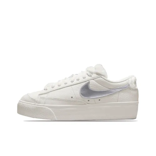 Nike Blazer Low Platform Faux Sherpa Fur Women's