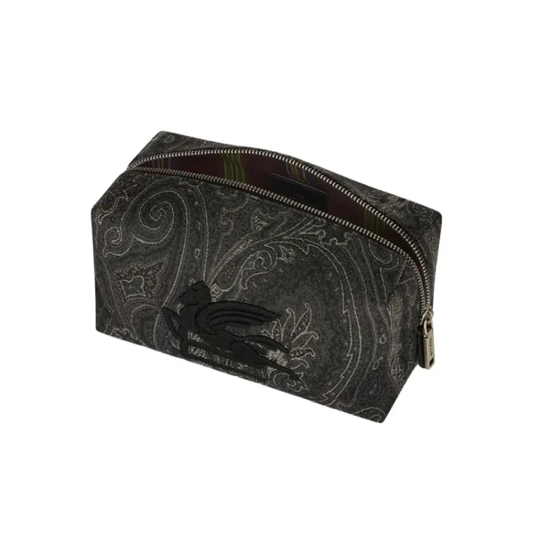 ETRO Cotton Storage Bag Women's Black-3