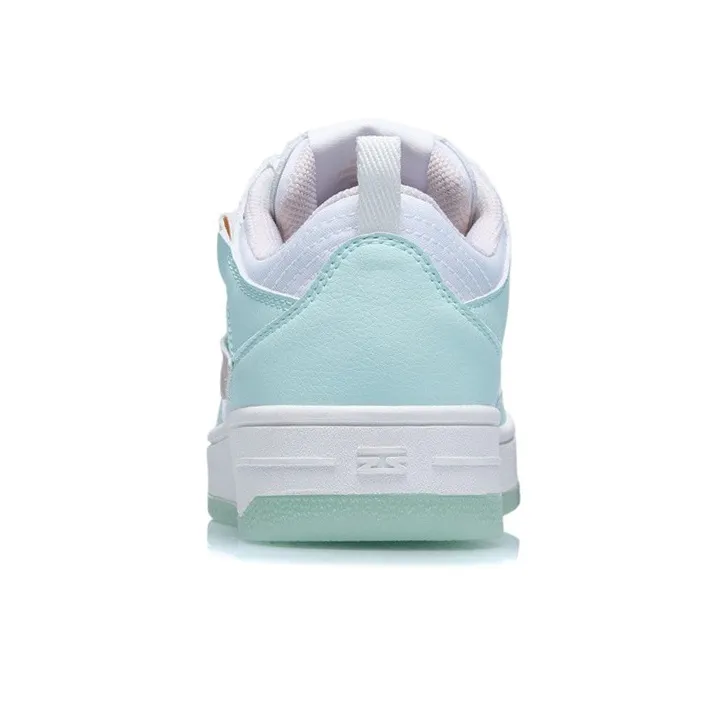 LiNing Mystic Layer Pro Slip Resistant, Abrasion Resistant, Lightweight Low Top Skateboard Shoes Women's Aquarium Green-4