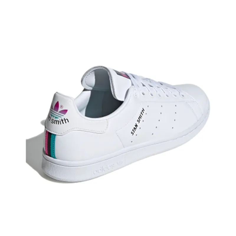 Adidas Originals STAN SMITH South Beach Slip-Resistant Low-Top Skateboard Shoes Unisex White-3