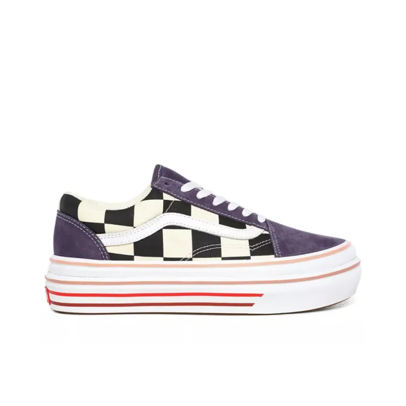 Vans Super ComfyCush Old Skool Black/White Chess Board Women's-1