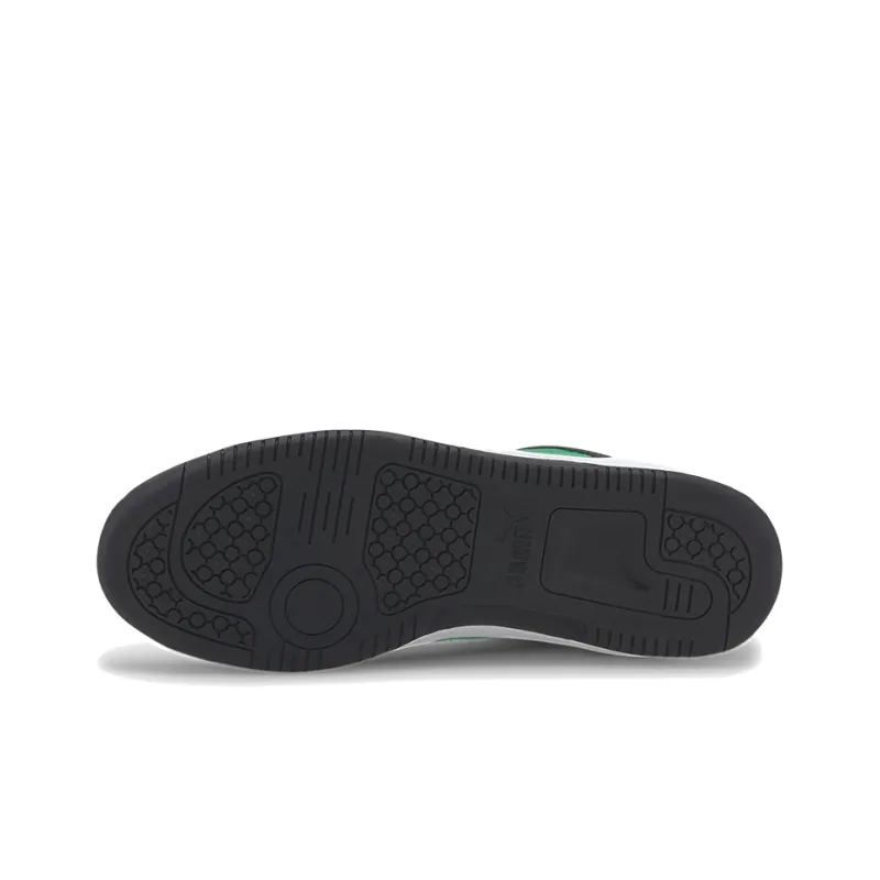 PUMA Rebound Layup Lo SL Low-Top Skateboard Shoes Men's Black Gray Green-5