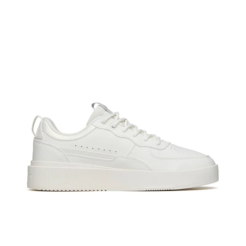 Anta Life Collection Slip Resistant, Abrasion Resistant, Lightweight Low Top Skateboard Shoes Men's White-1