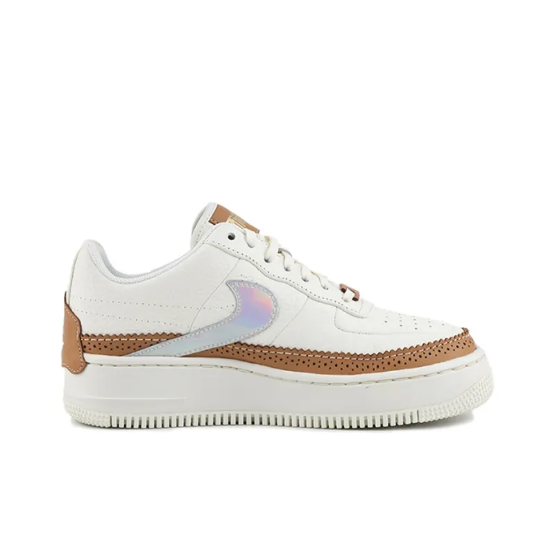 Nike Air Force 1 Jester 'the Bund' Coverage Wear Resistant Low Top Skateboard Shoes Unisex White Yellow-1