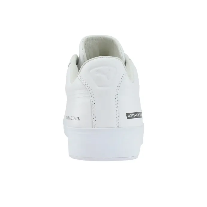 PUMA Black Scale X PUMA Court Platform Shoes White-3