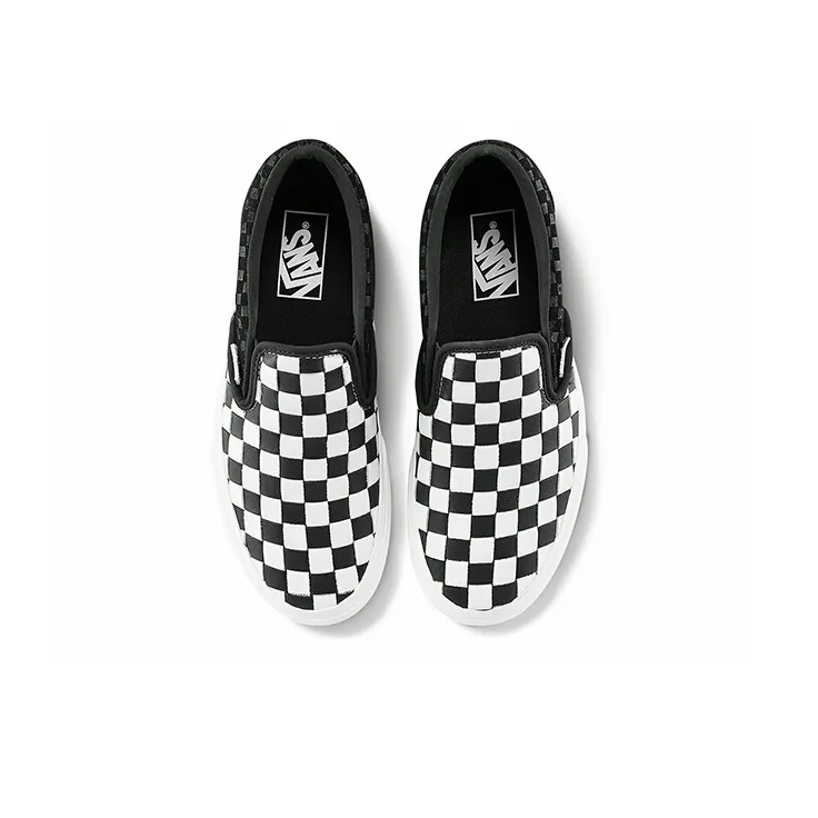 Slip On Classic Vans Platform 'Woven Black Blanc De Blanc'-2