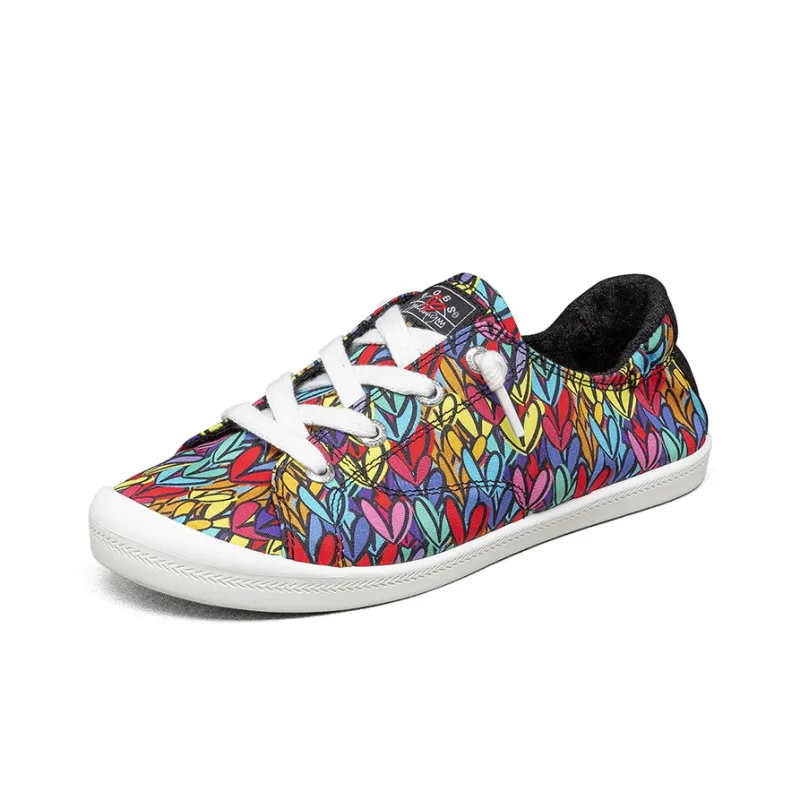 Skechers Bob's Beach Bingo Collaboration Lightweight Low-Top Skateboard Shoes Women's Multicolor-2