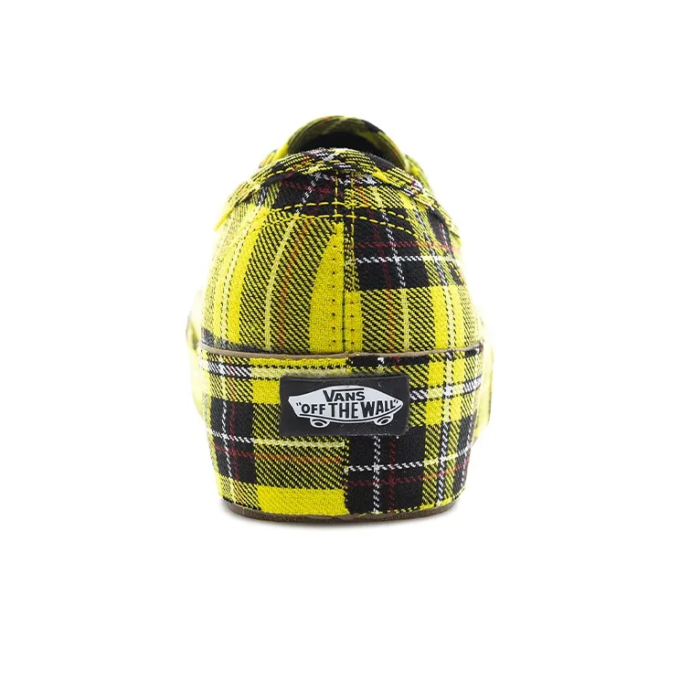 Authentic Vans Platform 'Patent Plaid Lemon Chrome' Women's-3