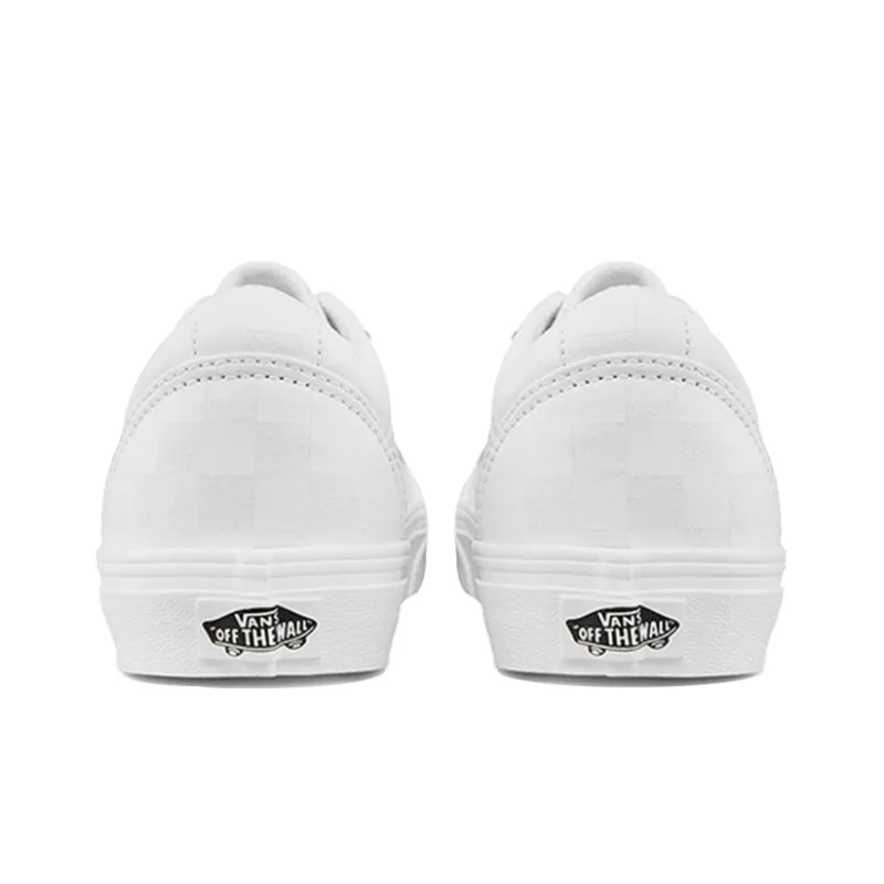 Vans Ward Chessboard White Women's-4