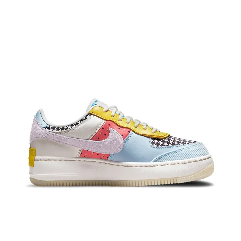 Nike Air Force 1 Low Shadow Multi Print Houndstooth Women's-1