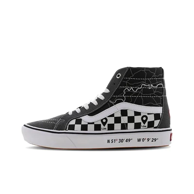 Vans Comfycush SK8 Hi London Plaid Black/White-0