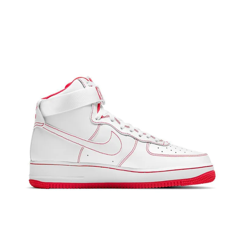 Nike Air Force 1 High '07 White University Red-1