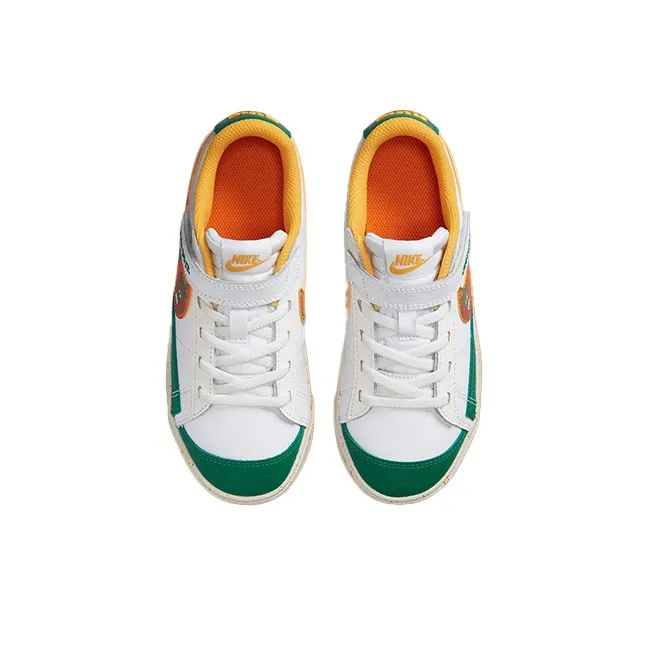 Nike Blazer Low 'Fruit Juice' Wear resistant And Lightweight Low Top Skateboard Shoes GS White Orange-3