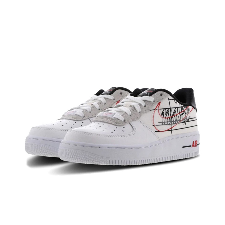 Air force 1 low script swoosh online