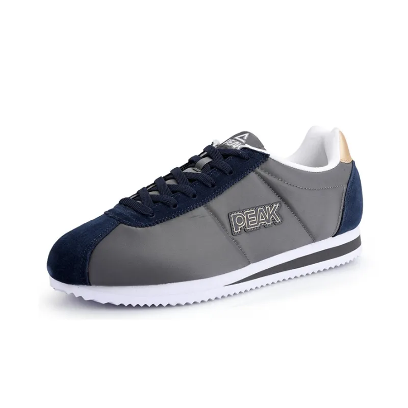 PEAK Lightweight And Breathable Low Top Skateboard Shoes Men's Gray Blue-1