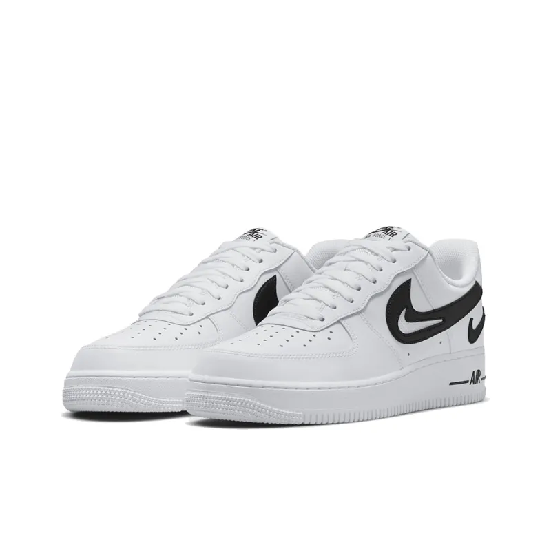 Nike Air Force 1 Low '07 Fm Cut Out Swoosh White Black-2