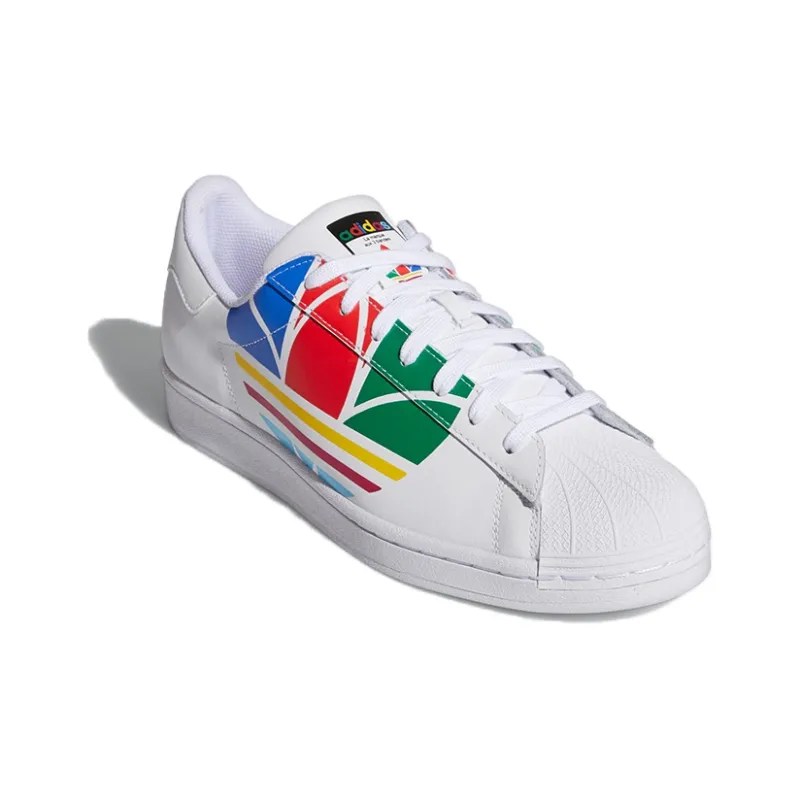 Adidas Superstar Pure 'Colorful Trefoil Cloud White'-2