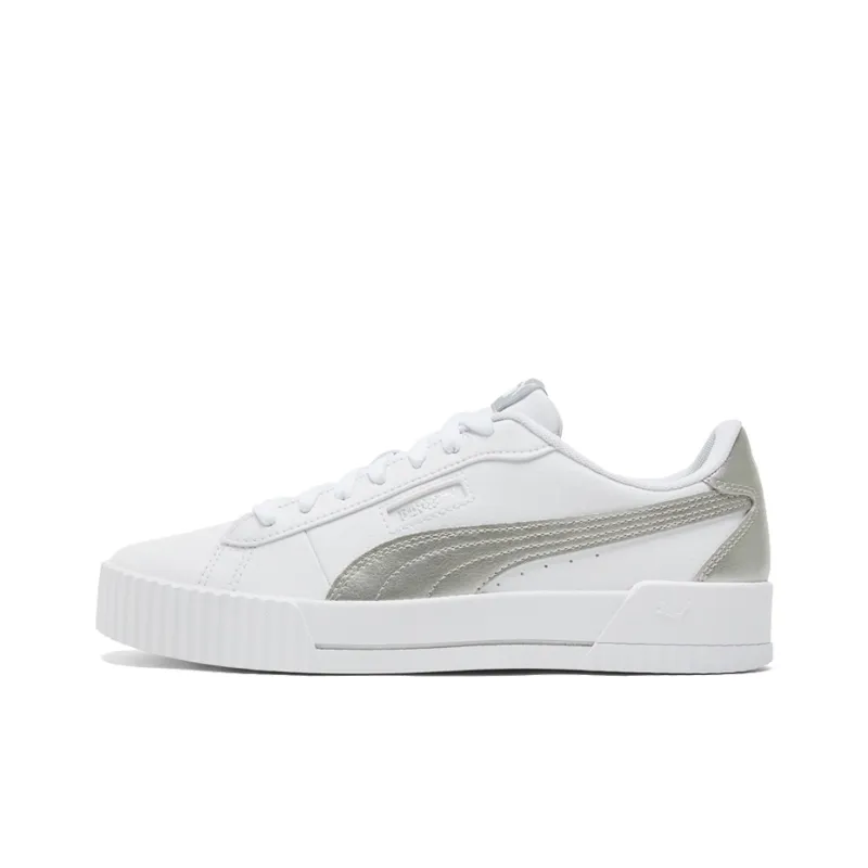 PUMA Carina Crew Metallic 'White Grey' Women's-0