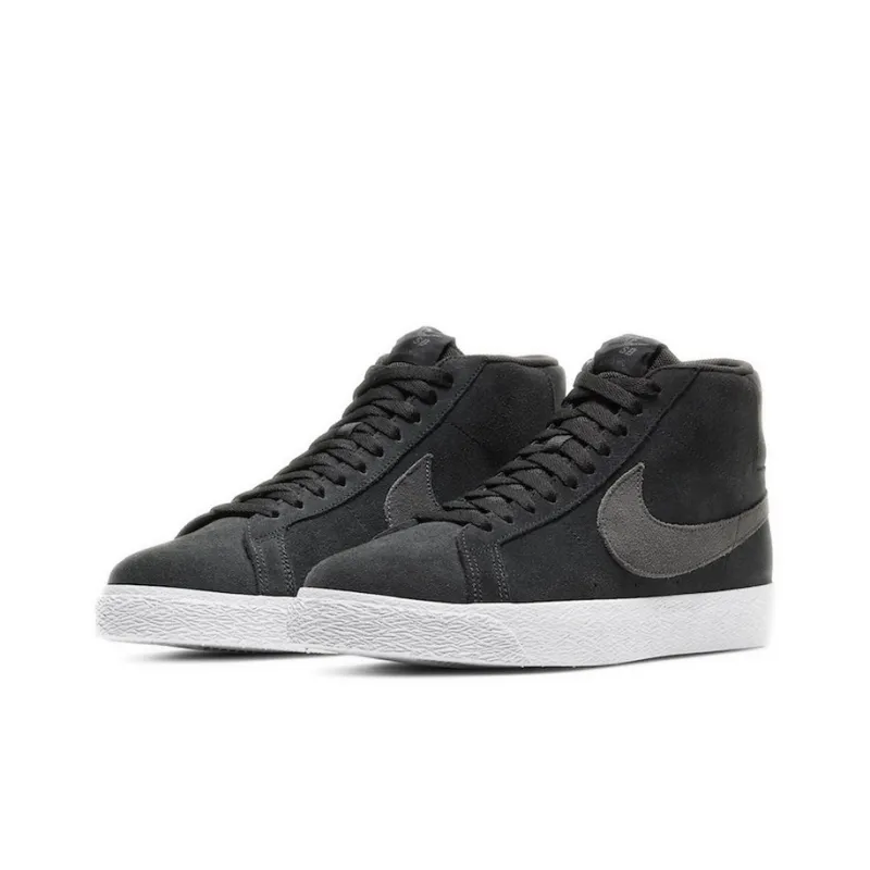 Nike Sb Zoom Blazer Mid Black Wolf Grey-2