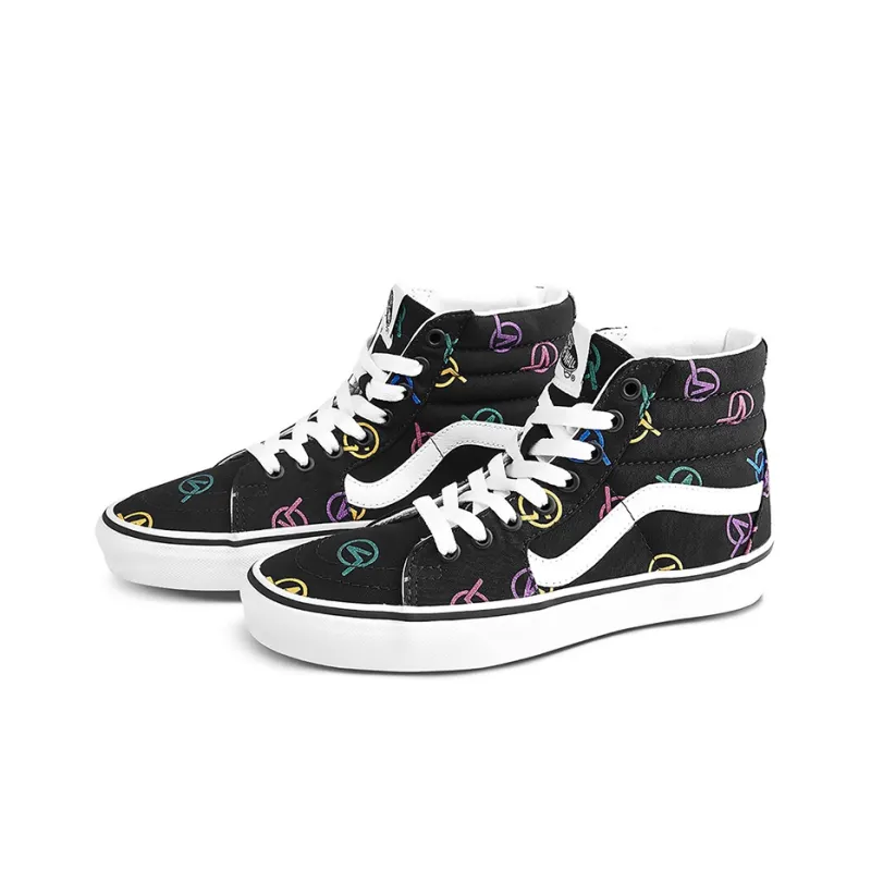 Vans SK8 HI Black Unisex 'Black White'-1