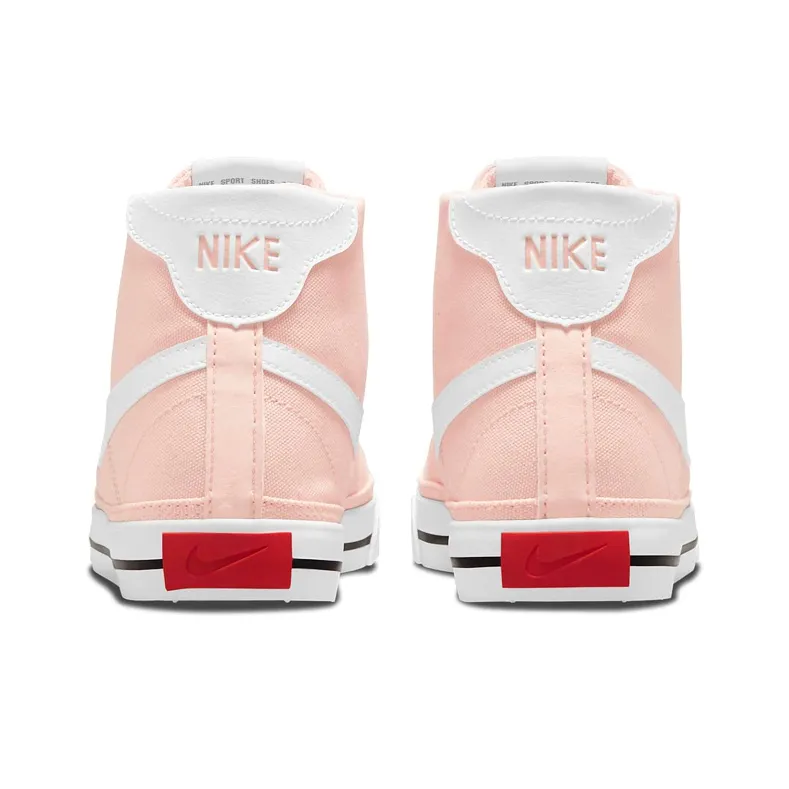 Nike Court Legacy Canvas Mid Sneakers Pink/White Women's-4