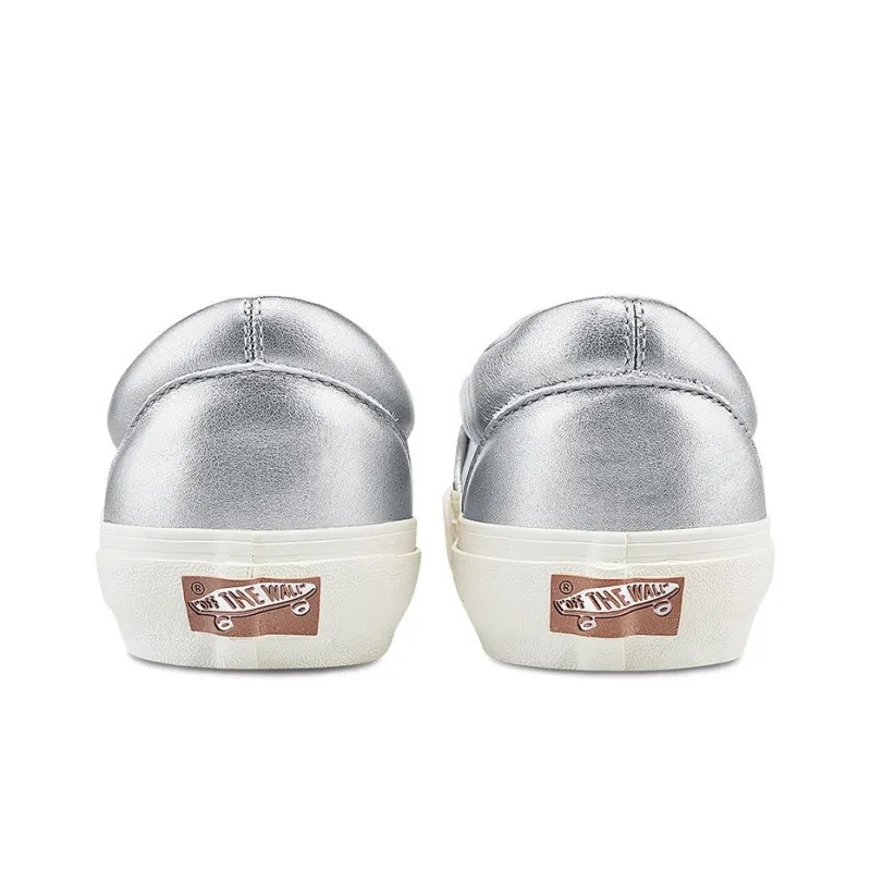 Vans Classic Slip On Vlt Lx Silver Pink Women's-4
