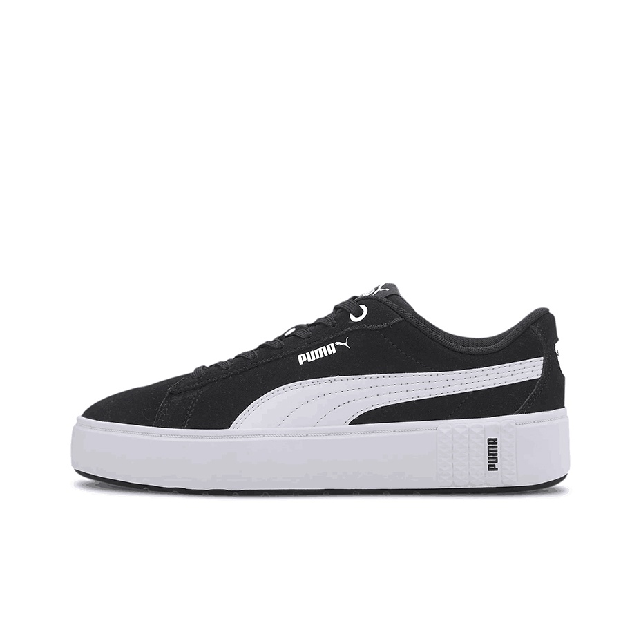 PUMA Smash Platform V2 Suede Black White Women s Cheap Rcj Jordan Outlet