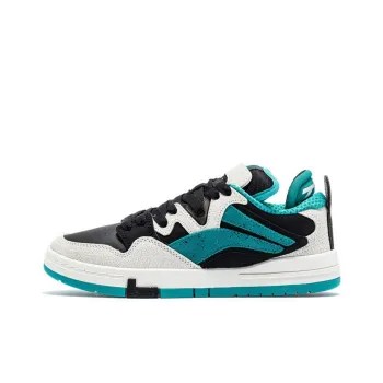 LiNing Wave Pro Anti Slip And Wear Resistant Lightweight Low Top Skateboard Shoes Men's Deep Emerald Green