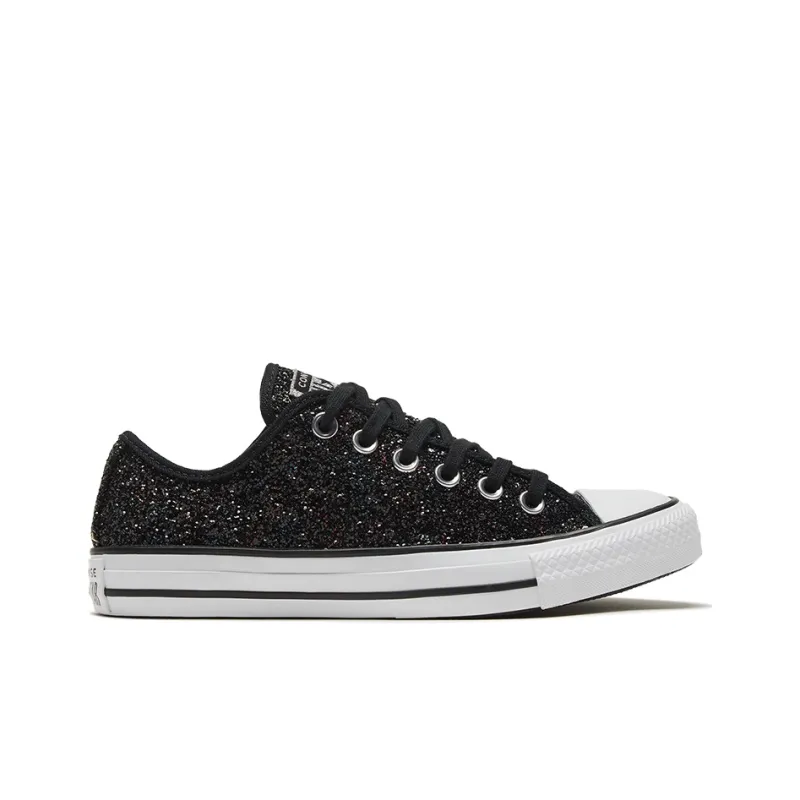 Converse Women's Chuck Taylor All Star Low 'Glitter Shine Black' Women's-1