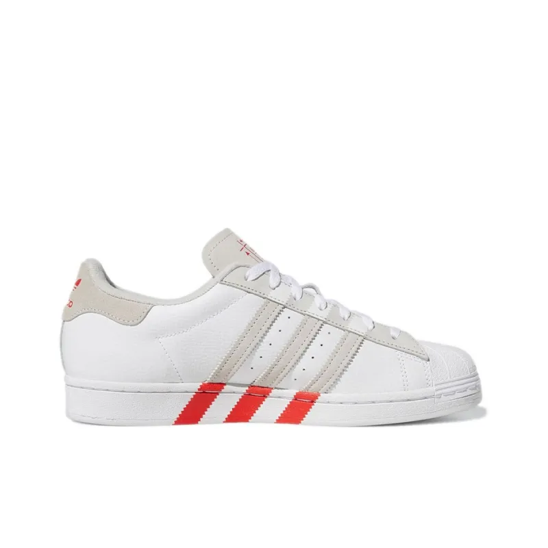 Adidas Superstar Extended 3 Stripes White Red-1