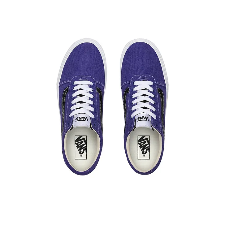 Vans Ward Blauw Anti-Slip And Wear-Resistant Breathable Low-Top Skateboard Shoes Unisex Blue Purple-3