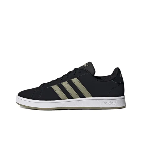 Adidas Neo GRAND COURT Skateboard Shoes Men Low-Top Black/Light Brown