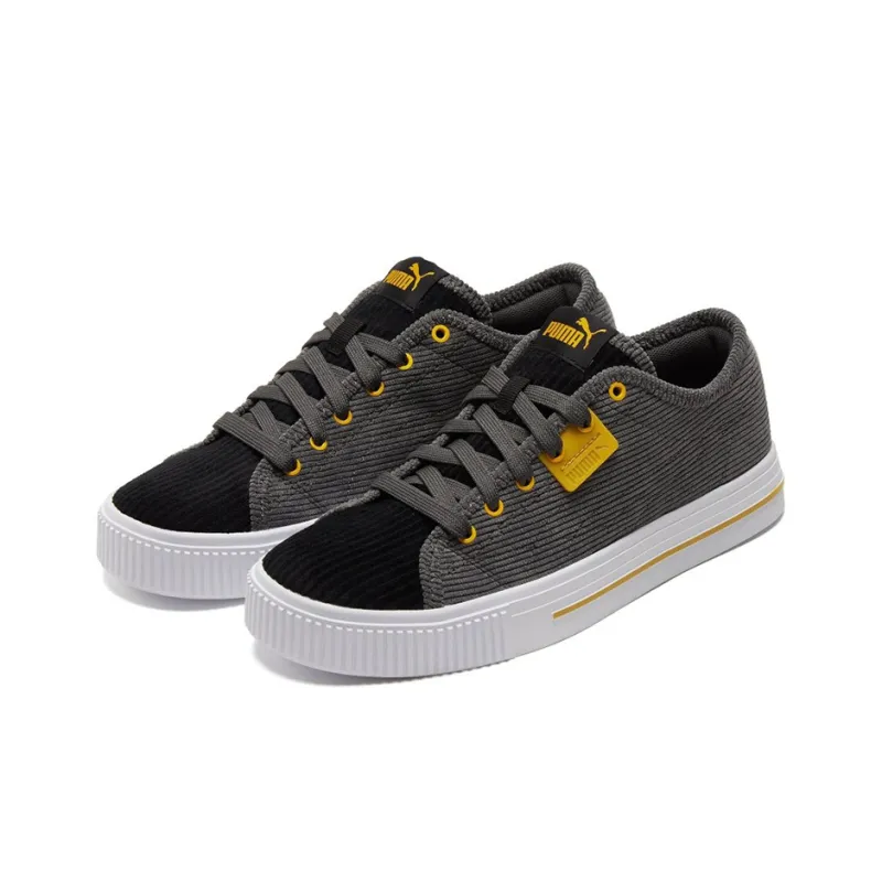 PUMA Unisex Ever Cord Sneakers Black/Gray/Yellow-2