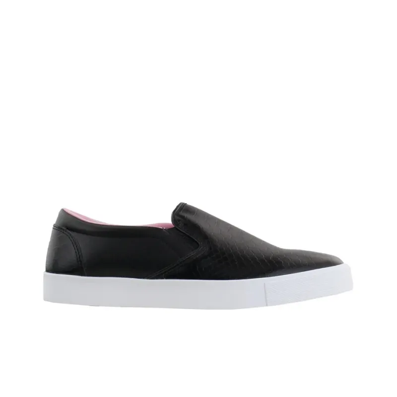 PUMA Tustin Slip-On Breathable Slip-Resistant Support Wear-Resistant Low-Top Skateboard Shoes Women's Black White-1