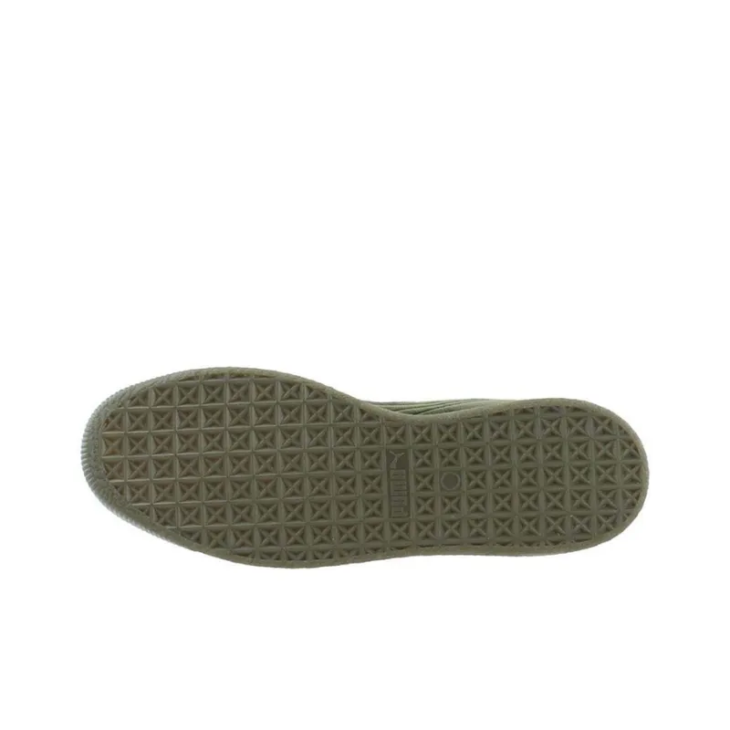 PUMA Clyde Series Skateboard Shoes Men Low-Top Army Green-4