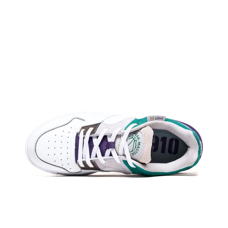PEAK Taichi 910 Coverage Slip Resistant Cushioning Wear Resistant Breathable Low Top Skateboard Shoes Men's White Green-3