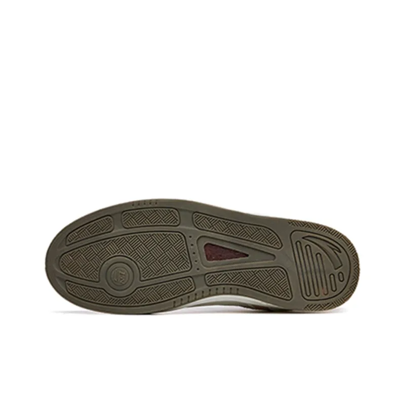 Anta Champion Series Low-Top Skateboard Shoes Men's White Gray Brown-5