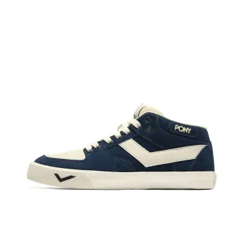 PONY Low Top Skateboard Shoes Men's Navy Blue