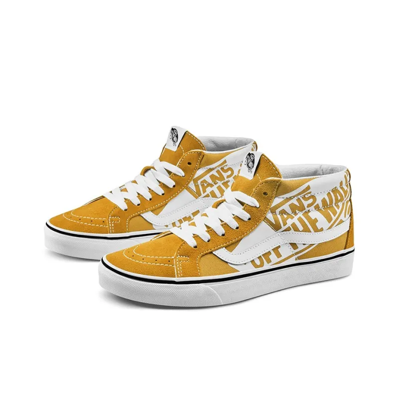 Vans SK8 Mid Reissue Logo 'Yellow White'-1