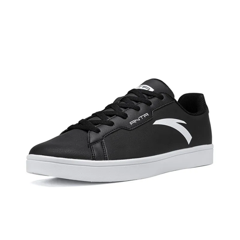 Anta Anti Slip Wear Resistant Low Top Skateboard Shoes Men's Black-2